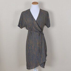 Babaton Wallace Printed Wrap Dress - S